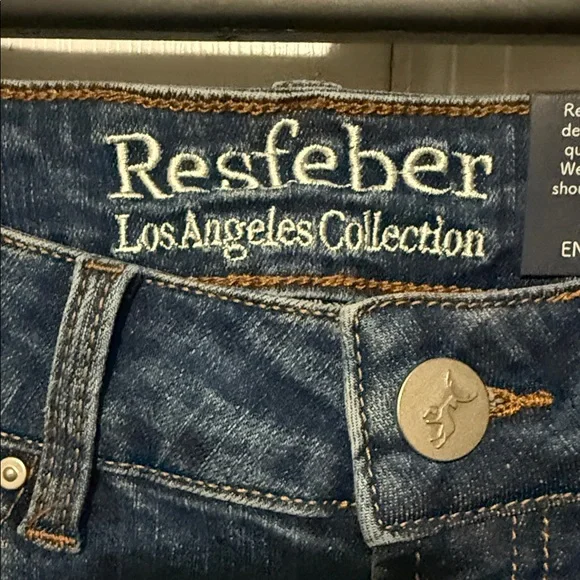 Resfeber Los Angeles Collection Boyfriend Jeans Sz 6 | Distressed Frayed Hem NWT - Picture 2 of 13